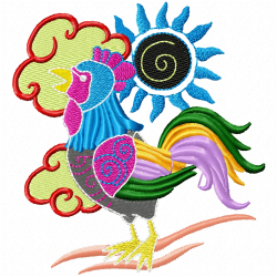 Chickens And Roosters Embroidery Design 1 Chickens And Roosters Embroidery Design 1